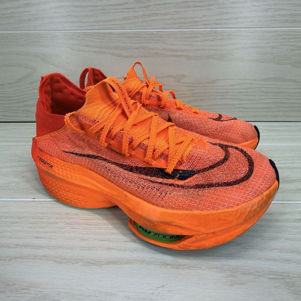 Nike Alphafly NEXT% 2 Running Shoes Mens 8 Total Orange ZoomX Carbon DN3555-800